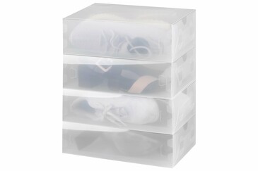Набор складных коробок для хранения обуви (4 шт.), 32х10х38 EL Casa