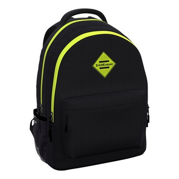 Ученический рюкзак EasyLine с двумя отделениями 20L Black&Yellow ErichKrause