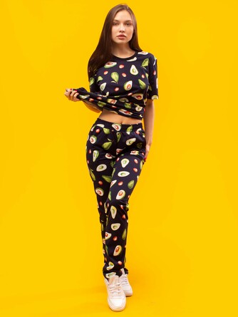 Пижама Авокадо (футболка и брюки) Элиза
