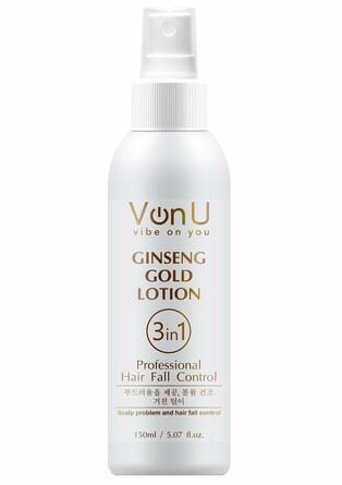 Лосьон для роста волос с экстрактом золотого женьшеня Ginseng Gold Essence, 150 мл Von U