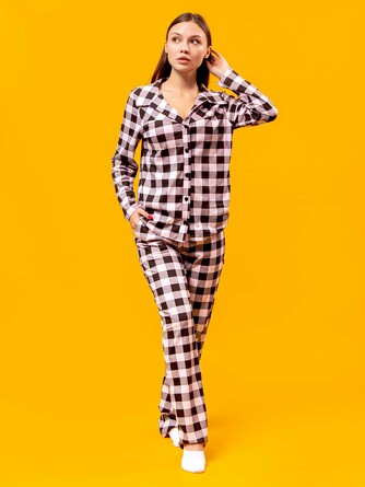 Пижама (жакет и брюки) Шотладка Элиза