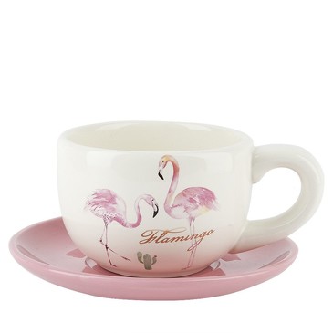 Чайная пара Фламинго, 235 мл Dolomite 14х8х14