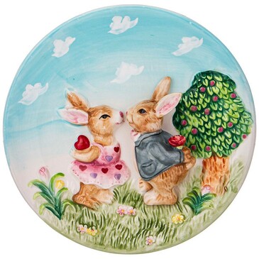 Тарелка декоративная Кролики 21х4 см Lefard