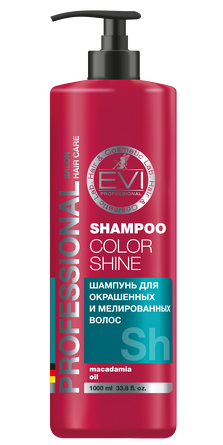 Шампунь Интенсивный Уход для окрашенных волос с маслом Макадамии 1000 мл EVI professional