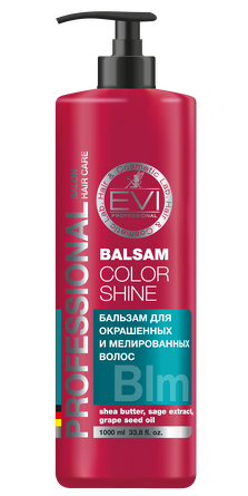 Бальзам-ополаскиватель Интенсивный Уход для окрашенных и мелированных волос 1000 мл EVI professional