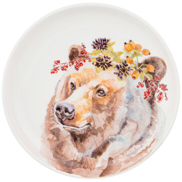 Тарелка закусочная Лесная Сказка Медведь 19 см  Lefard