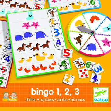 Игра Eduludo. Числа Бинго Djeco