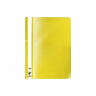Папка-скоросшиватель с перфорацией пластиковая Fizzy Neon, A4, желтый (20 шт.) ErichKrause