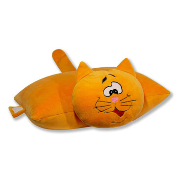 Антистрессовая подушка-игрушка Трансформеры кот апельсин Штучки к которым тянутся ручки, 37х31