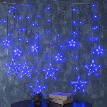 Гирлянда Бахрома с насадками Звёзды, 8 режимов Luazon Lighting