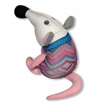 Антистрессовая игрушка Мышь в свитере Штучки к которым тянутся ручки, 28х12
